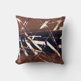 Abstract van bruin tot zwart kussen