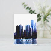 Abstract van de effecten van het centrum van Chica Briefkaart (Staand voorkant)