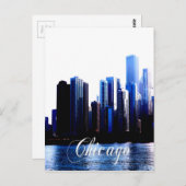 Abstract van de effecten van het centrum van Chica Briefkaart (Voorkant / Achterkant)