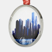 Abstract van de effecten van het centrum van Chica Metalen Ornament (Links)