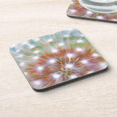 Abstract van de zaadkop van dandelion onderzetter (Linkerzijde)