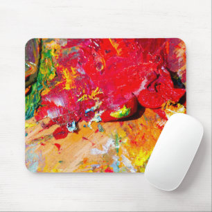 Abstract van het kleurrijke artistieke palet muismat