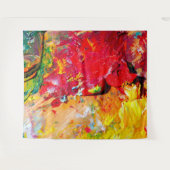 Abstract van het kleurrijke artistieke palet wandkleed (Voorkant (horizontaal))