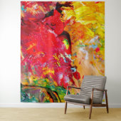 Abstract van het kleurrijke artistieke palet wandkleed (In situ)