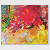 Abstract van het palet van de kunstenaar cadeaupapier (Vlak)