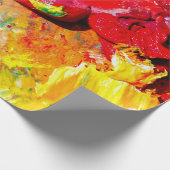 Abstract van het palet van de kunstenaar cadeaupapier (Hoek)