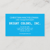 Abstract van het palet van de Tsjetsjeense kunsten Visitekaartje (Achterkant)