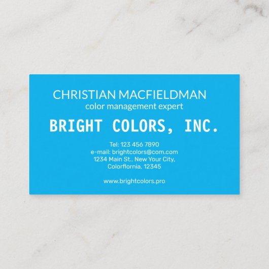 Abstract van het palet van de Tsjetsjeense kunsten Visitekaartje (Achterkant)