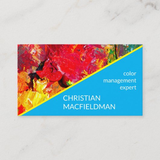 Abstract van het palet van de Tsjetsjeense kunsten Visitekaartje (Voorkant)