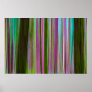 Abstract van Hoh-regenwoud bij schemering   Washin Poster