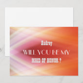 Abstract van kleurrijke wil je mijn erfgenaam zijn kaart (Voorkant / Achterkant)