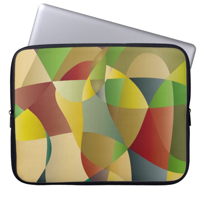 Abstract van kleurstof backgroundabstract, ab laptop sleeve (Voorkant)