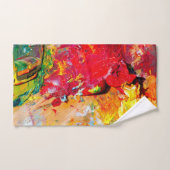 Abstract van kunstpalet bad handdoek (Handdoek)