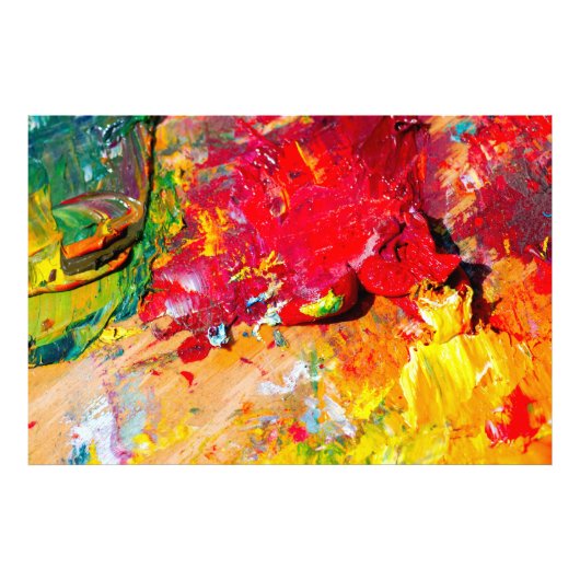 Abstract van kunstpalet foto afdruk (Voorkant)