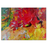 Abstract van kunstpalet snijplank (Voorkant)