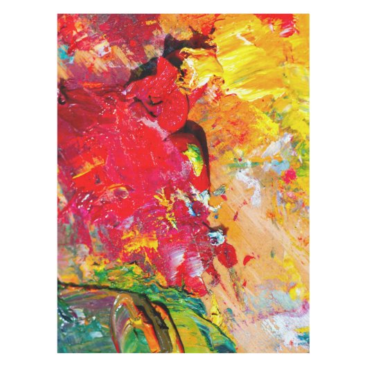 Abstract van kunstpalet tafelkleed (Voorkant)
