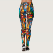 Abstract van meisje leggings (Achterkant)