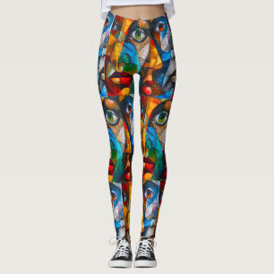 Abstract van meisje leggings