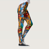 Abstract van meisje leggings (Rechts)
