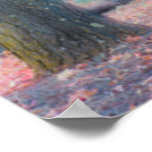 Abstract van Napa Valley-bomen Poster (Hoek)