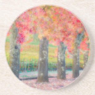 Abstract van Napa Valley-bomen Zandsteen Onderzetter