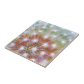 Abstract van paardenbloempluis hoofd tegeltje (Zijkant)