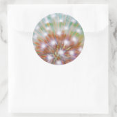 Abstract van paardenbloempluis ronde sticker (Tas)