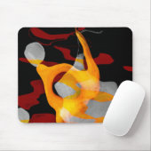 Abstract van peren muismat (Met muis)