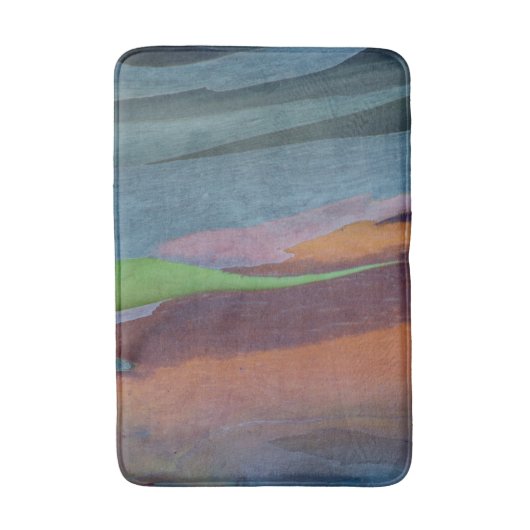 Abstract van regenbooggbomen badmat (Voorkant Verticaal)