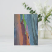 Abstract van regenbooggbomen briefkaart (Staand voorkant)