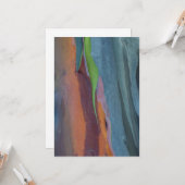 Abstract van regenbooggbomen kaart (Voorkant / Achterkant in situ)