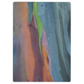 Abstract van regenbooggbomen klembord (Achterkant)