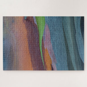Abstract van regenbooggbomen legpuzzel