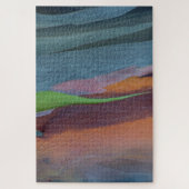 Abstract van regenbooggbomen legpuzzel (Verticaal)