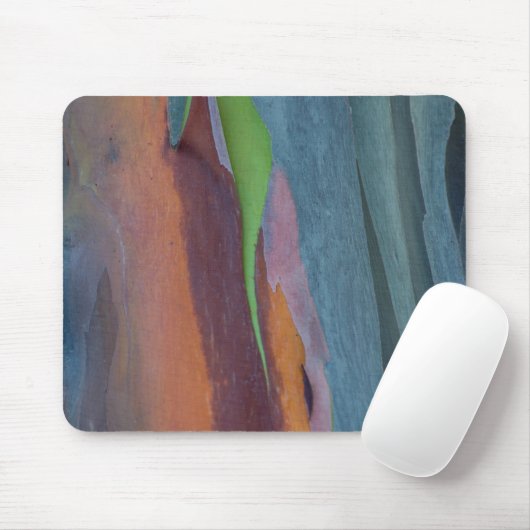 Abstract van regenbooggbomen muismat (Met muis)