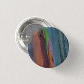 Abstract van regenbooggbomen ronde button 3,2 cm (Voorkant /achterkant)