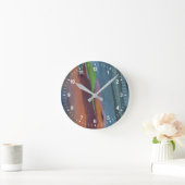 Abstract van regenbooggbomen ronde klok (Huis)