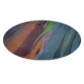 Abstract van regenbooggbomen snijplank (Hoek)