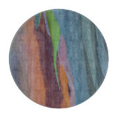 Abstract van regenbooggbomen snijplank (Voorkant)