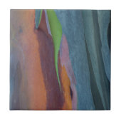 Abstract van regenbooggbomen tegeltje (Voorkant)