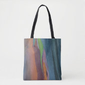 Abstract van regenbooggbomen tote bag (Voorkant)