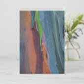 Abstract van Regenbooggomboom Kaart (Staand voorkant)
