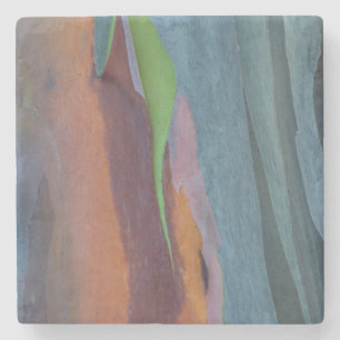 Abstract van Regenbooggomboom Stenen Onderzetter