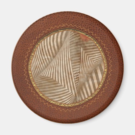 Abstract - Vang de rode bal Magneet (Voorkant)