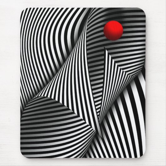 Abstract - Vang de rode bal Muismat (Voorkant)