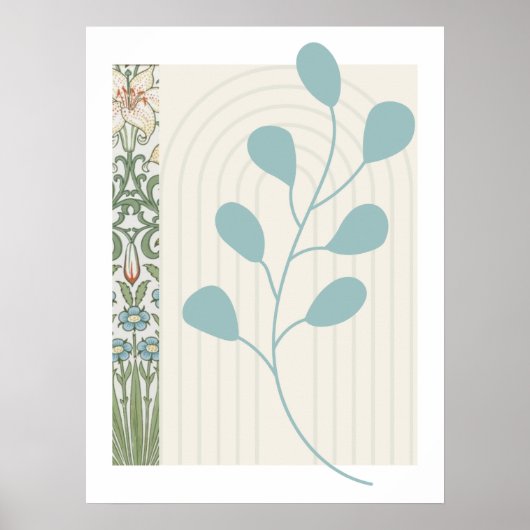 Abstract varenblad poster (Voorkant)