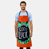 Abstract varkensgeluk schort (Gedragen)