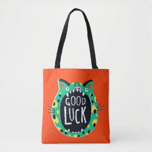 Abstract varkensgeluk tote bag