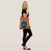 Abstract varkensgeluk tote bag (Op model)