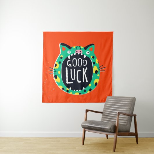 Abstract varkensgeluk wandkleed (In situ)